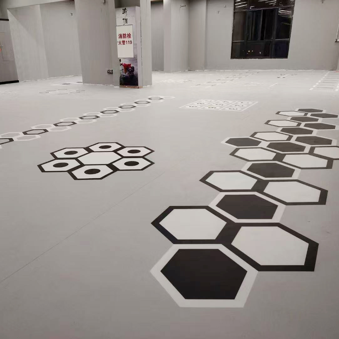 Suelo de PVC personalizado para gimnasio