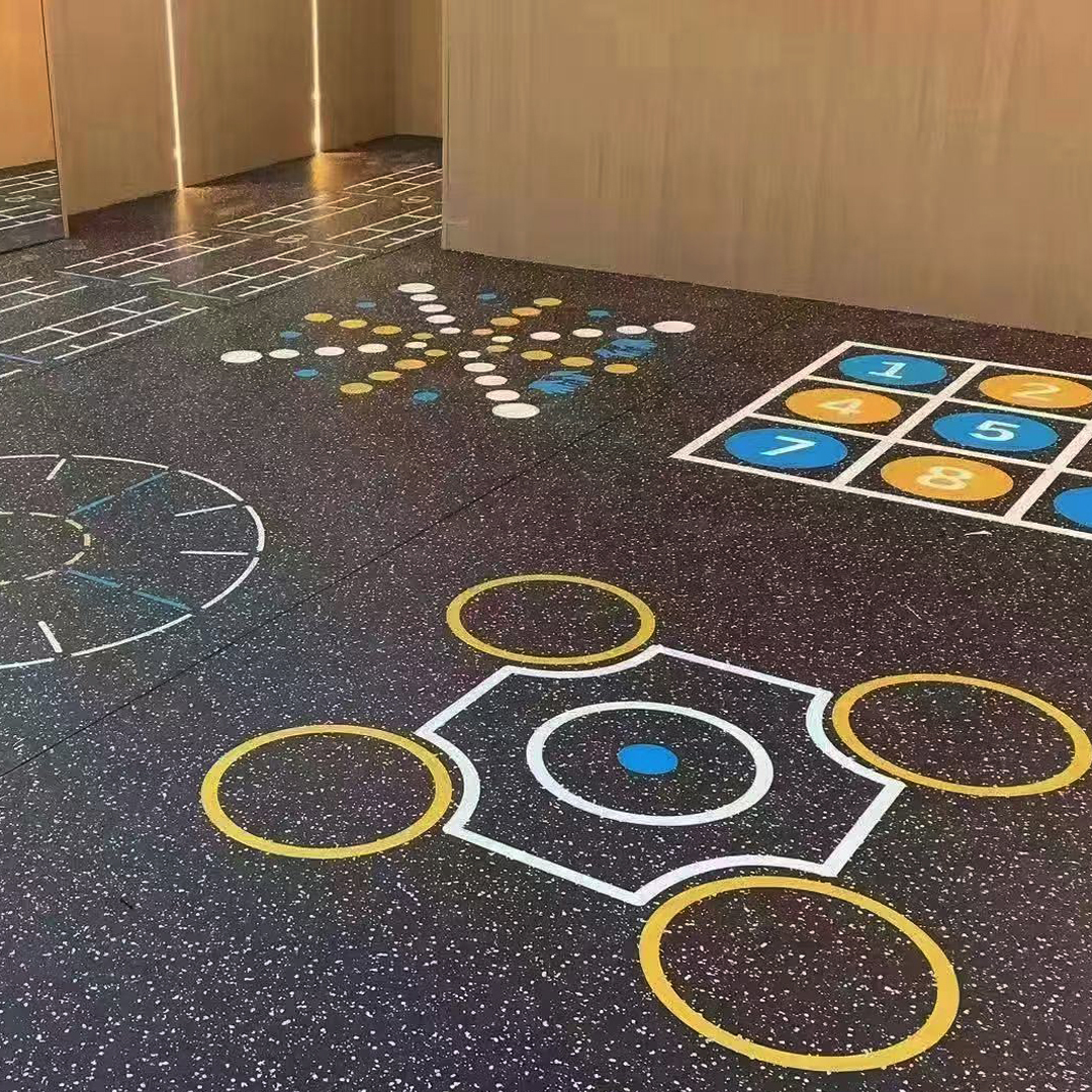 Suelo de PVC personalizado para gimnasio