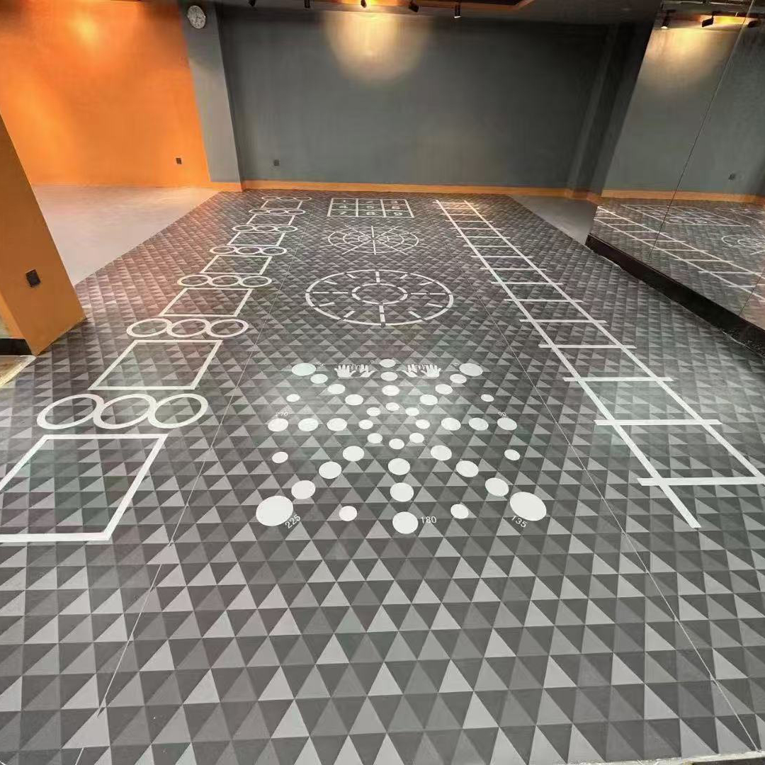 Suelo de PVC personalizado para gimnasio