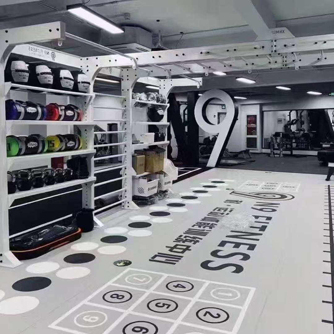 Suelo de PVC personalizado para gimnasio