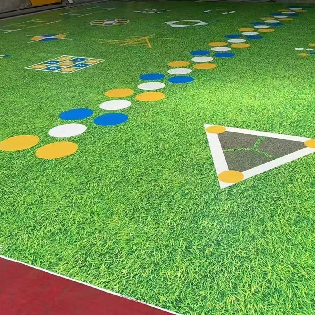 Suelo de PVC personalizado para gimnasio