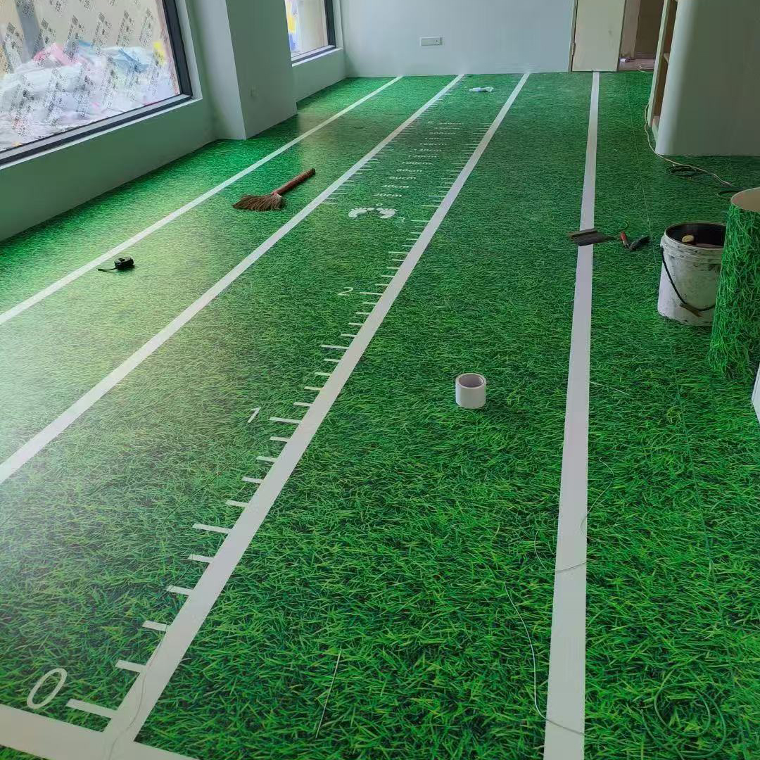 Suelo de PVC personalizado para gimnasio