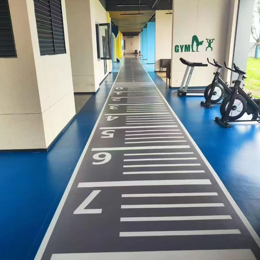 Suelo de PVC personalizado para gimnasio