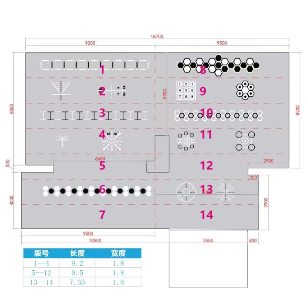 Suelo de PVC personalizado para gimnasio