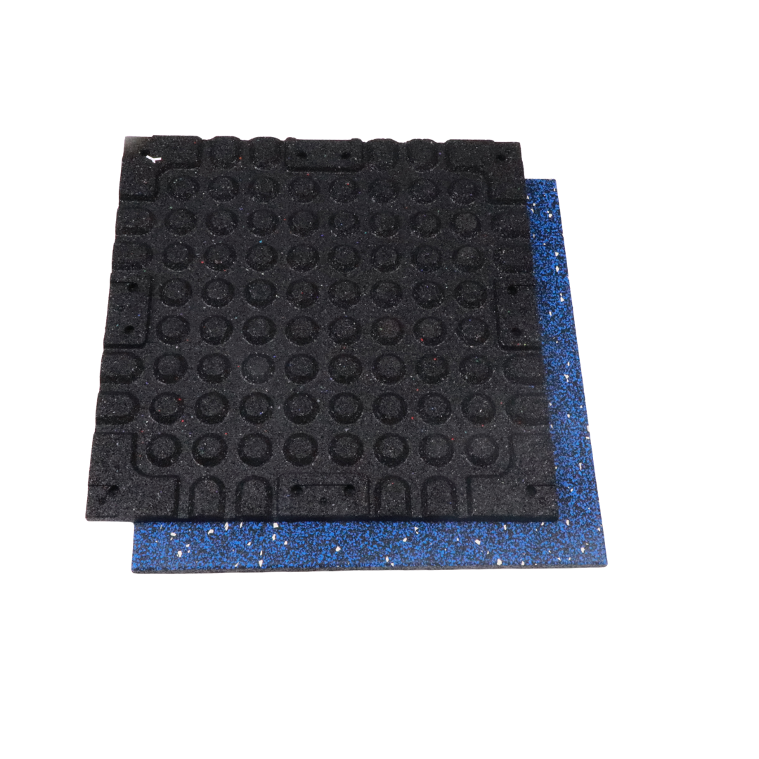Baldosas de suelo de caucho compuesto con punto de color al 70 %