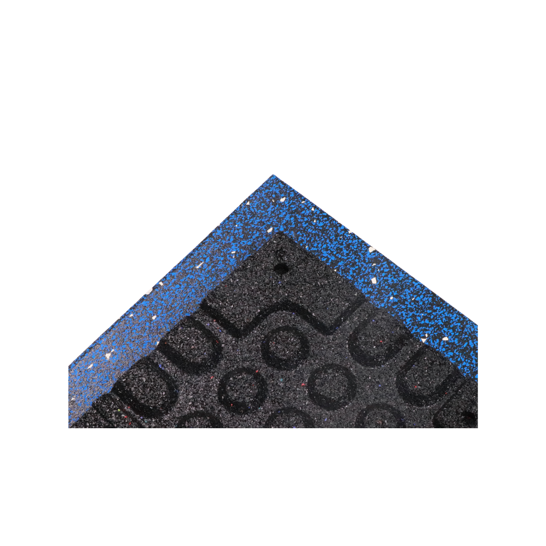 Baldosas de suelo de caucho compuesto con punto de color al 70 %