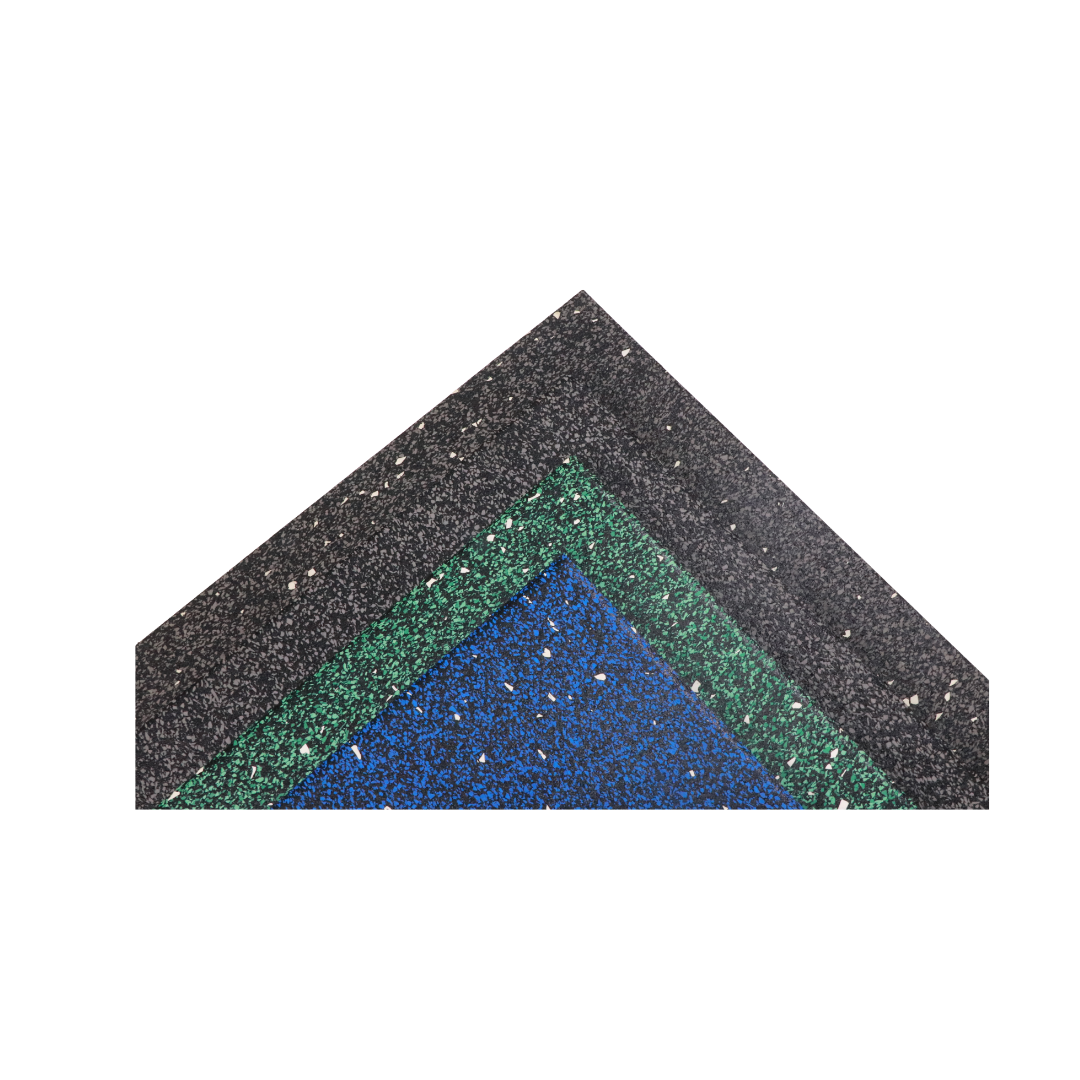 Baldosas de suelo de caucho compuesto con punto de color al 70 %