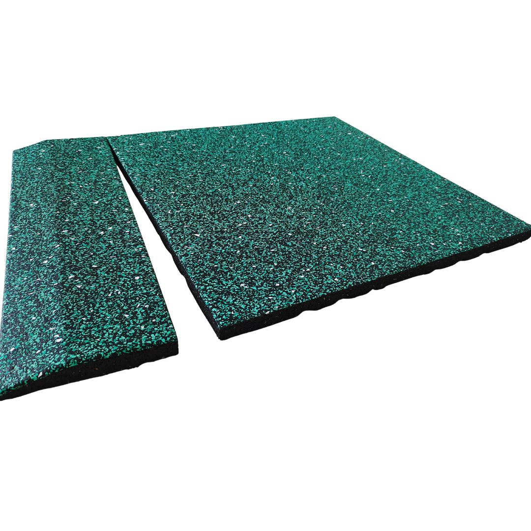 Baldosas de suelo de caucho compuesto con punto de color al 70 %