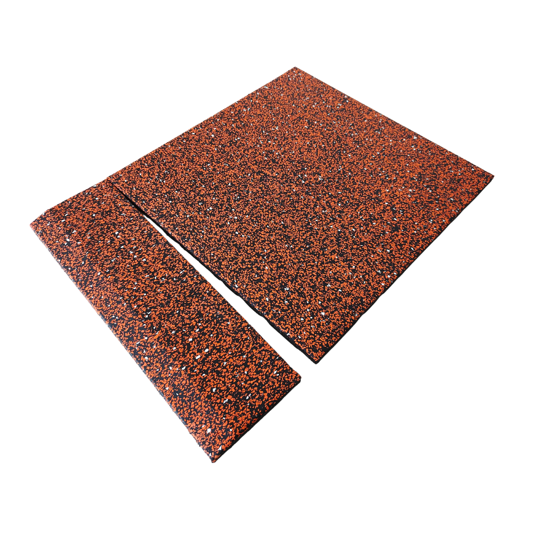 Baldosas de suelo de caucho compuesto con punto de color al 70 %