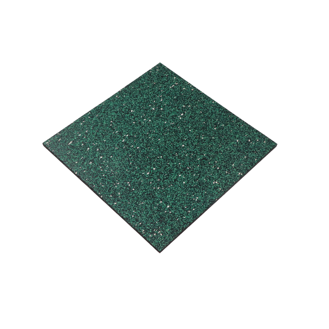 Baldosas de suelo de caucho compuesto con punto de color al 70 %